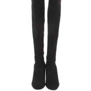 SW black suede boots size 7